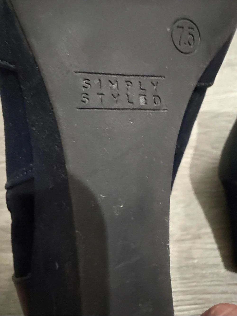 Simply Styled Zemora Navy Pointed-Toe Ankle Boots Sz 7.5 EUC - Picture 8 of 8